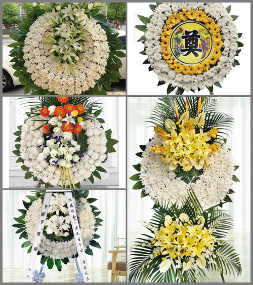 山东青岛黄岛区海青镇后显沟村花圈速递